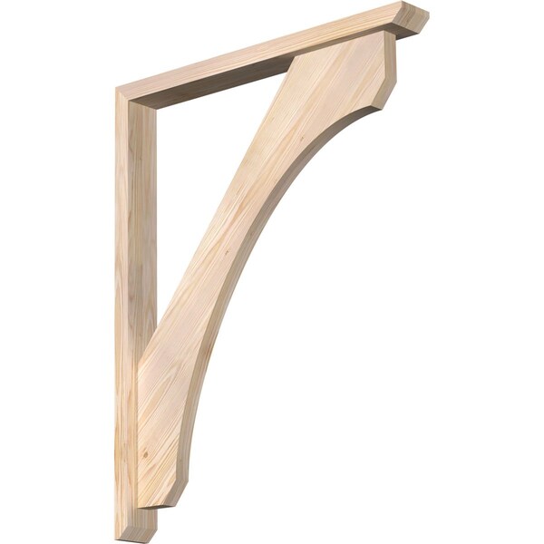 Ekena Millwork Legacy Slat Smooth Bracket w/ Offset Brace, Douglas Fir, 3 1/2"W x 30"D x 38"H BKT0402X30X38LEC06SDF - main